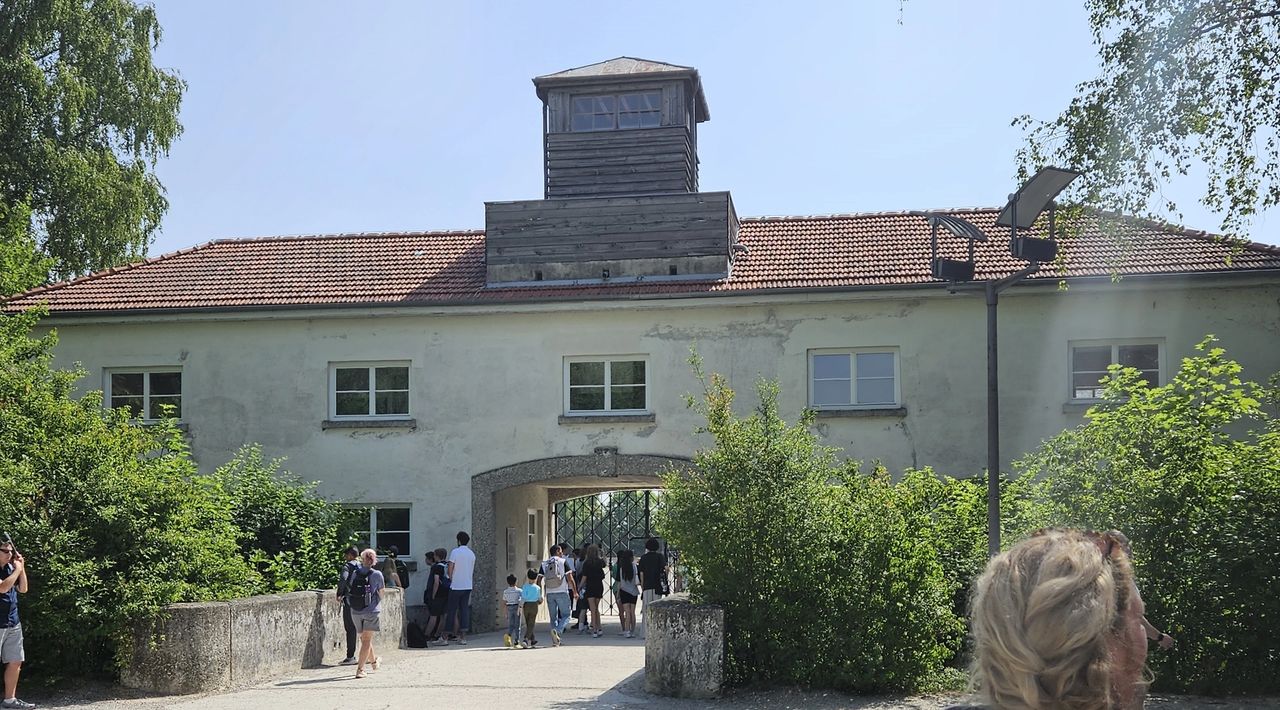 The Main Entrance into Dachau Concentration Camp