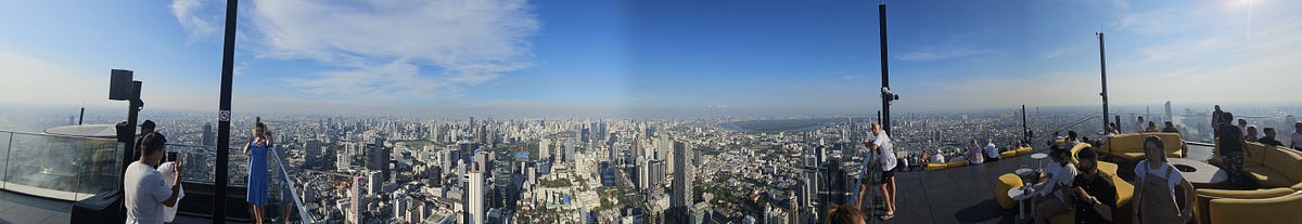 Panaramic view of Bangkok