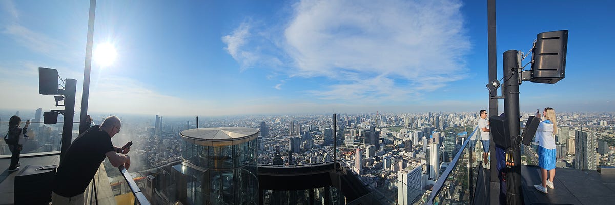 Panaramic view of Bangkok